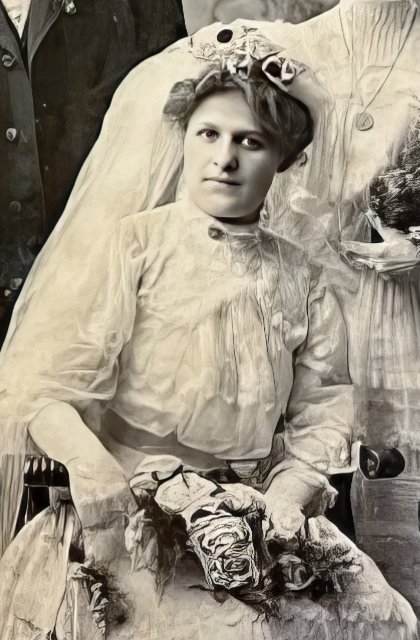 Anna Gohr Glawe wedding 1906