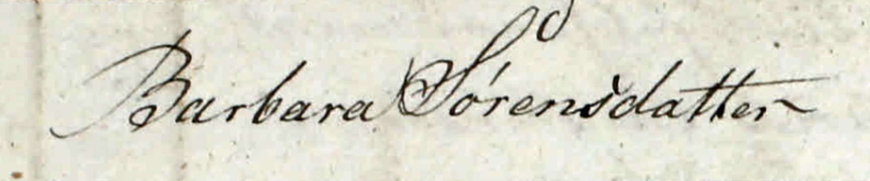 Death record, Barbara Sørensdatter, Hostrup, Ribe, Denmark 1842