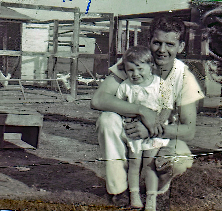 William Michael Meyers and daughter Mary Katherine Meyers, 1938