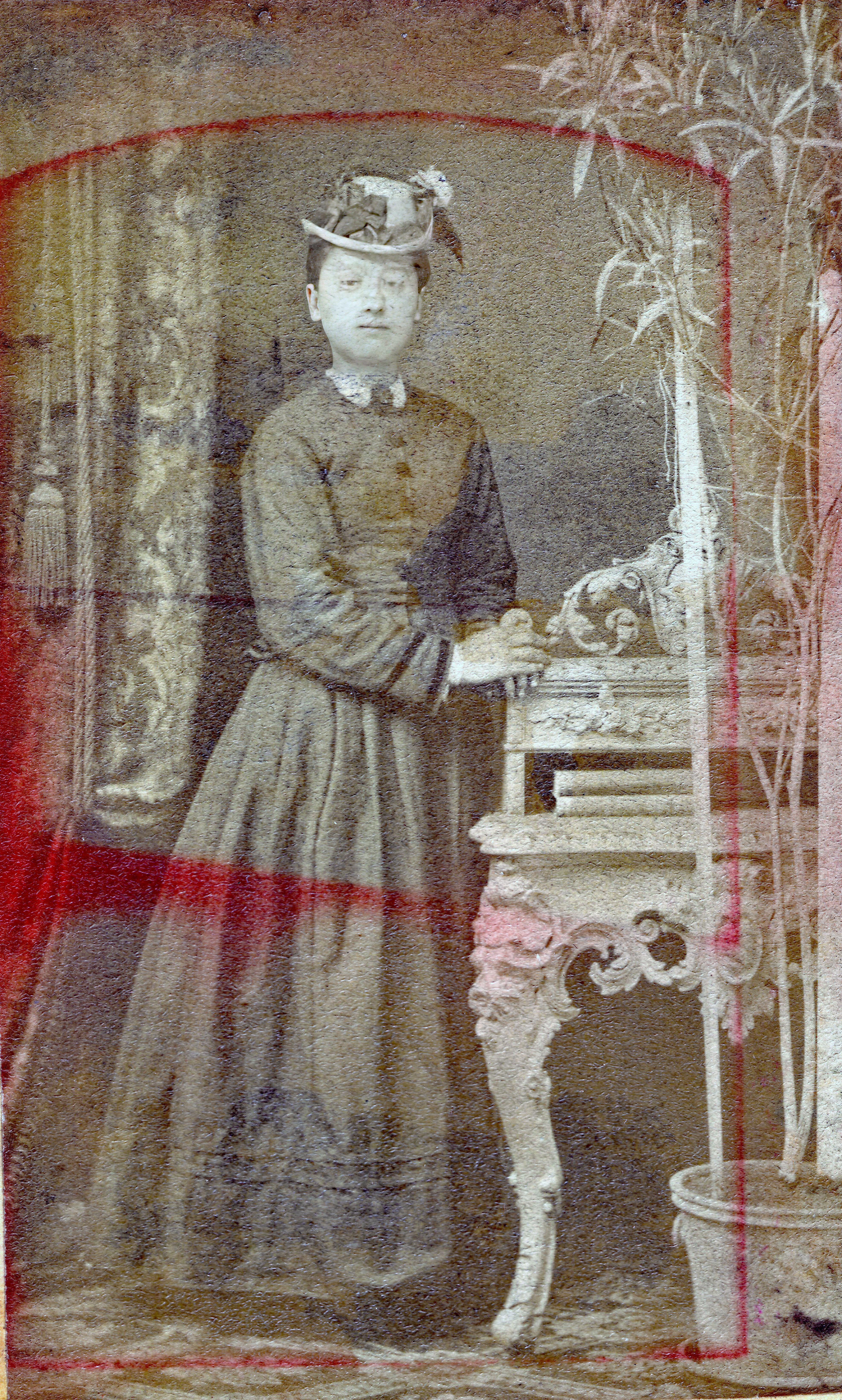 Catharina Petersen confirmation, c. 1874