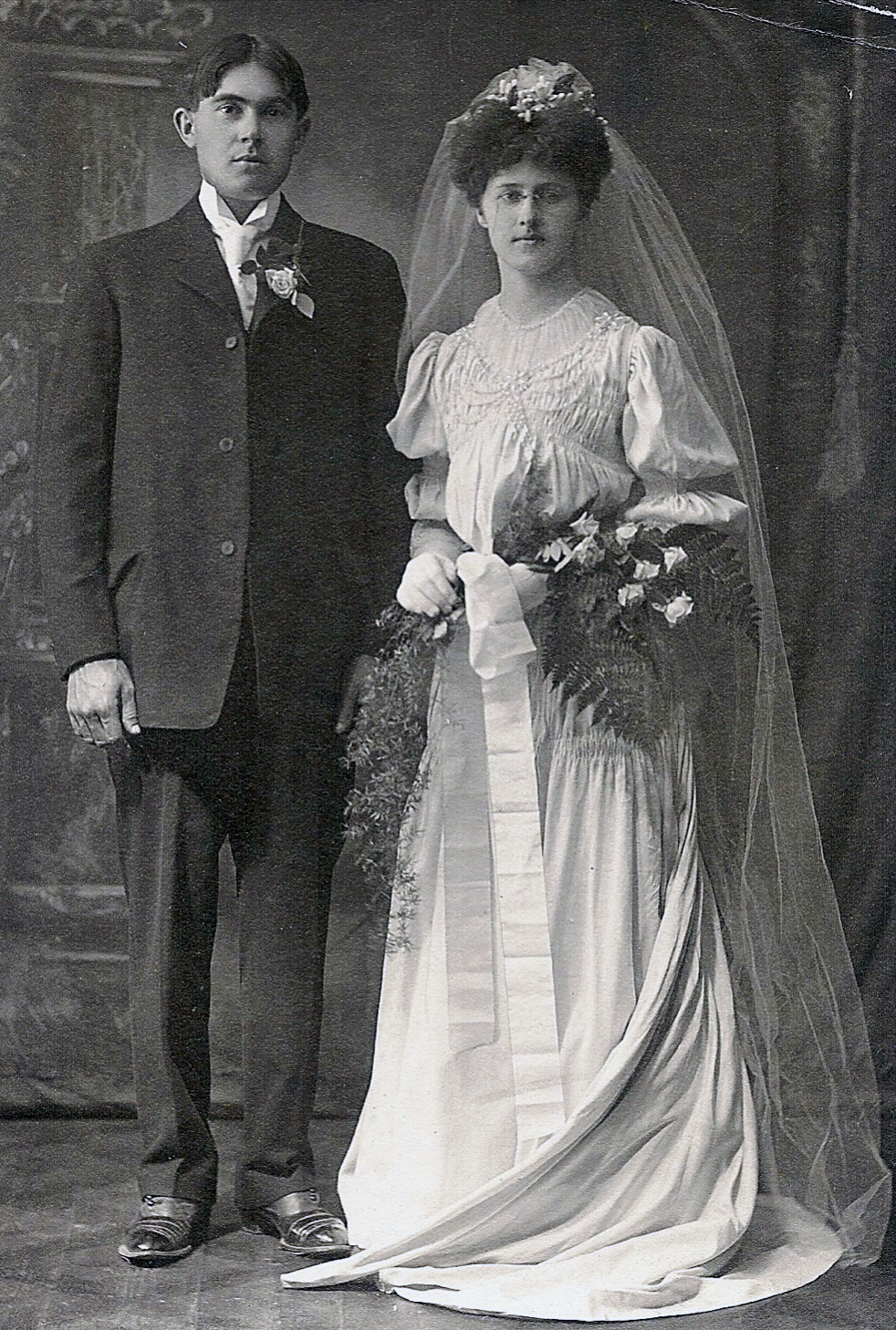 Edward Michel DeLuryea and Ida Augusta Friedrike Trabant, wedding portrait