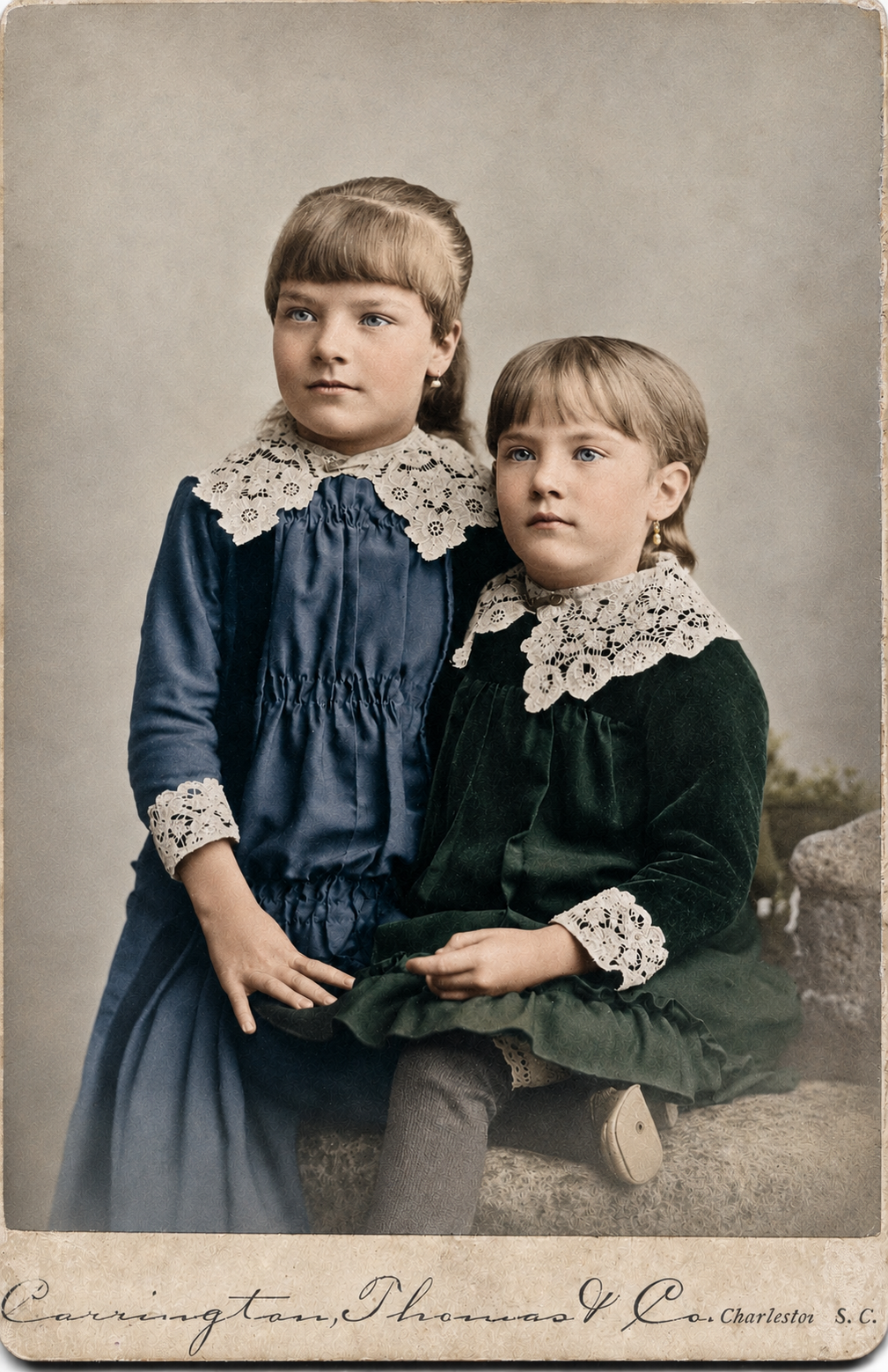 Tiedeman sisters, c. 1884, Charleston SC