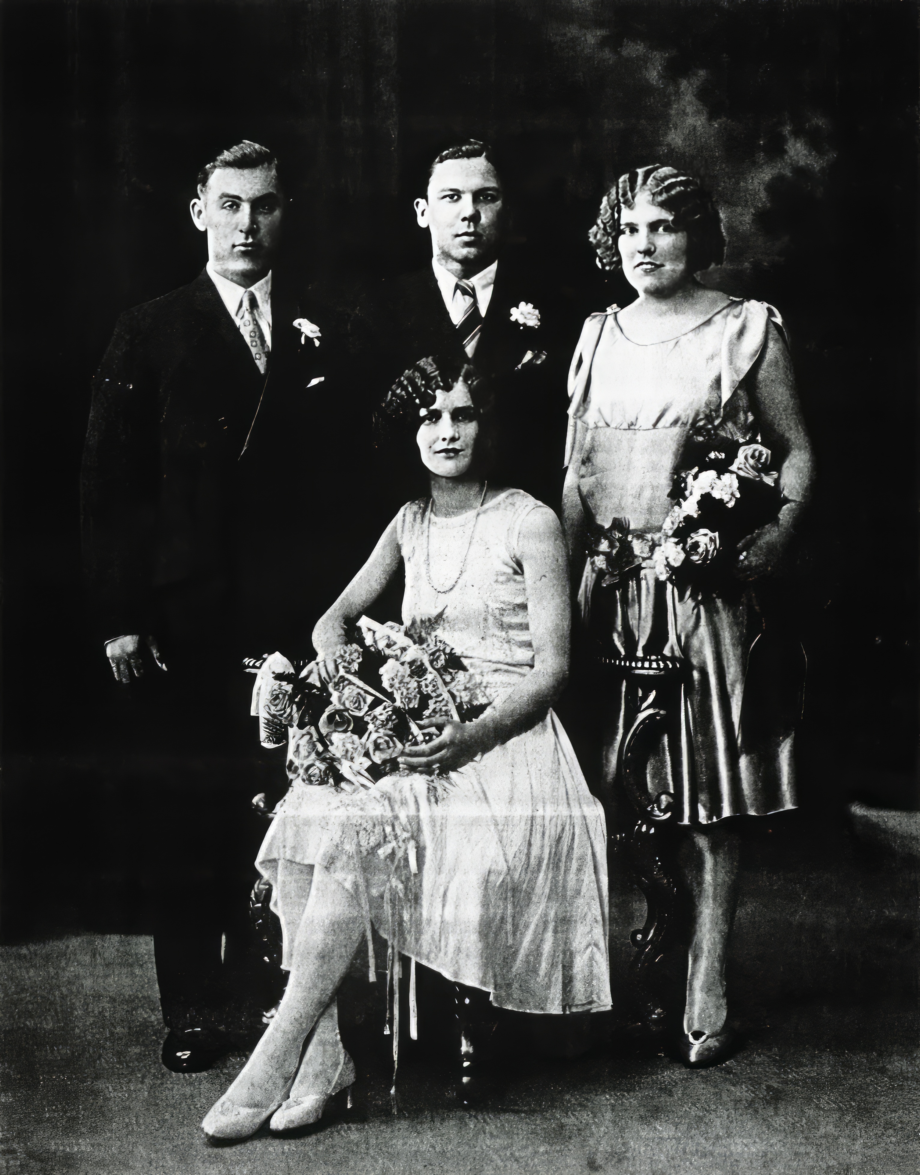 Elizabeth Petersen and Stephen Zaher wedding 1928