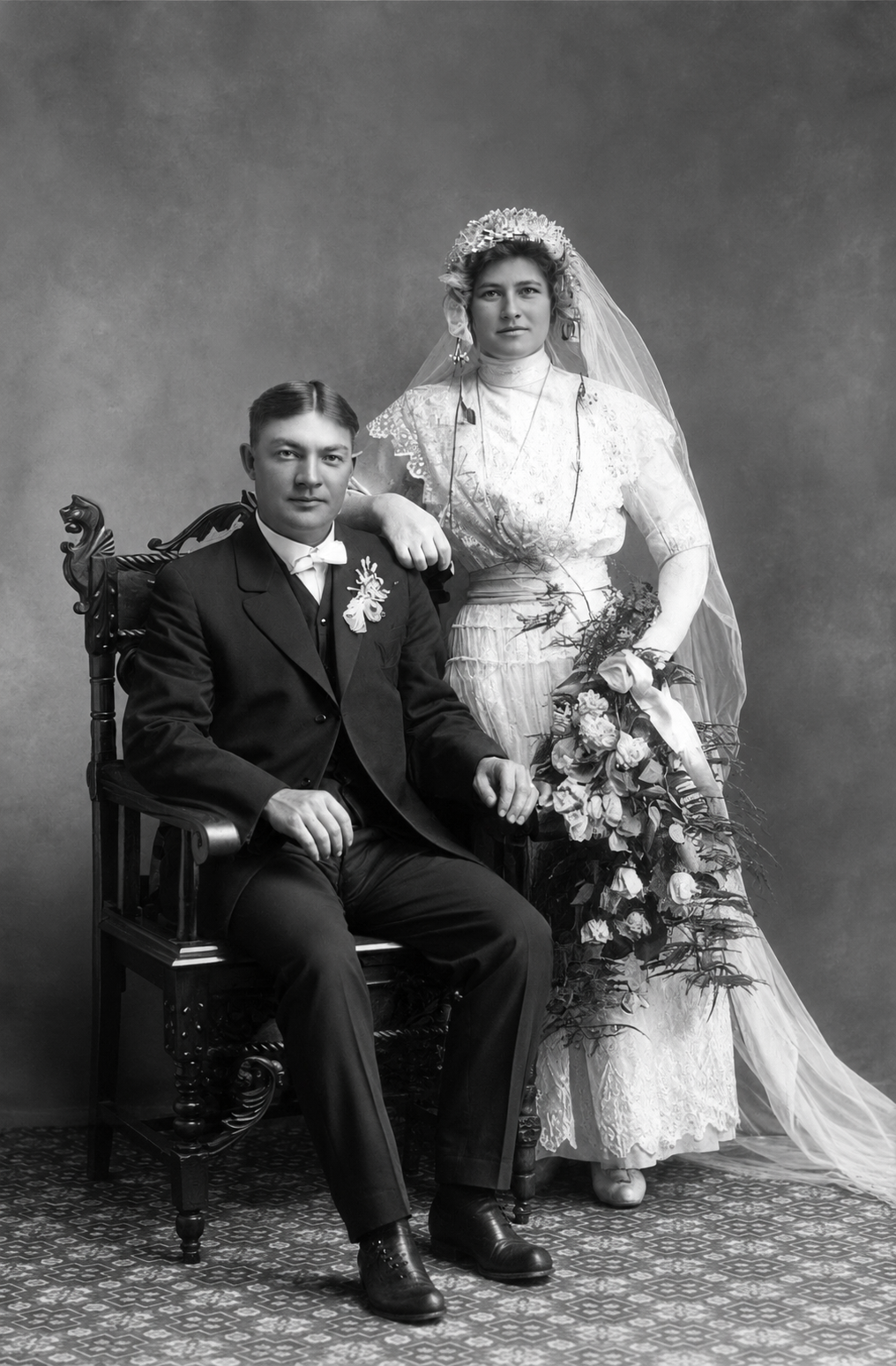 Erikson-Gohr marriage, Kimball MN 1915