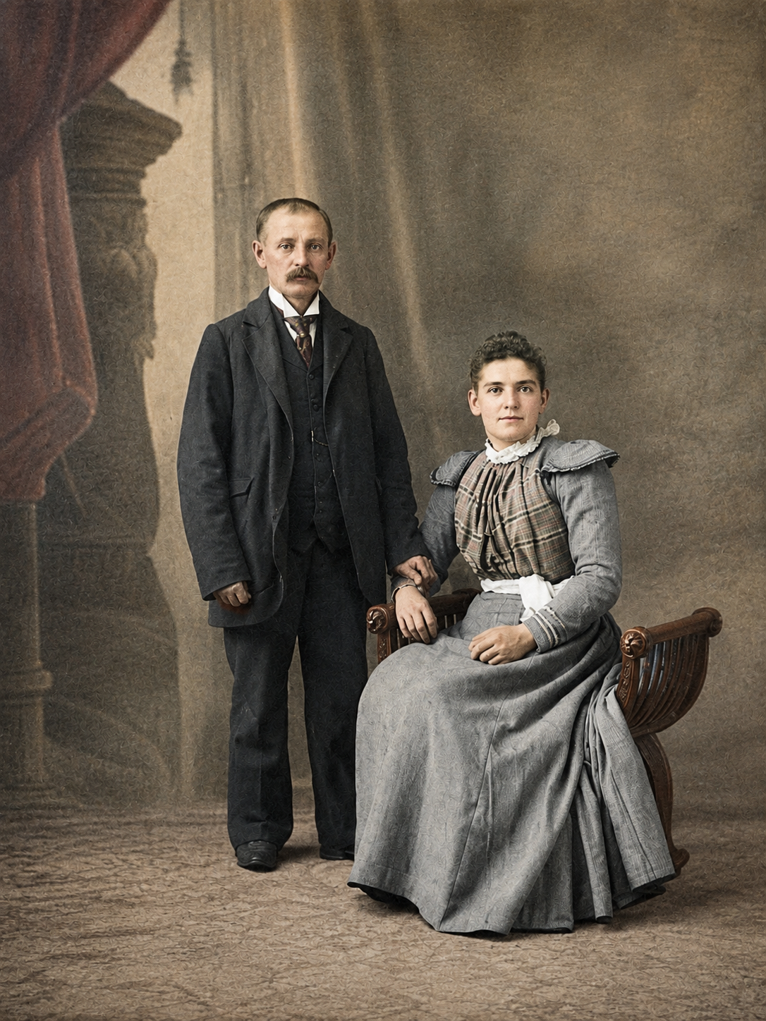 Lehrmann-Kaufmann marriage, Cudahy, Wisconsin, 1897