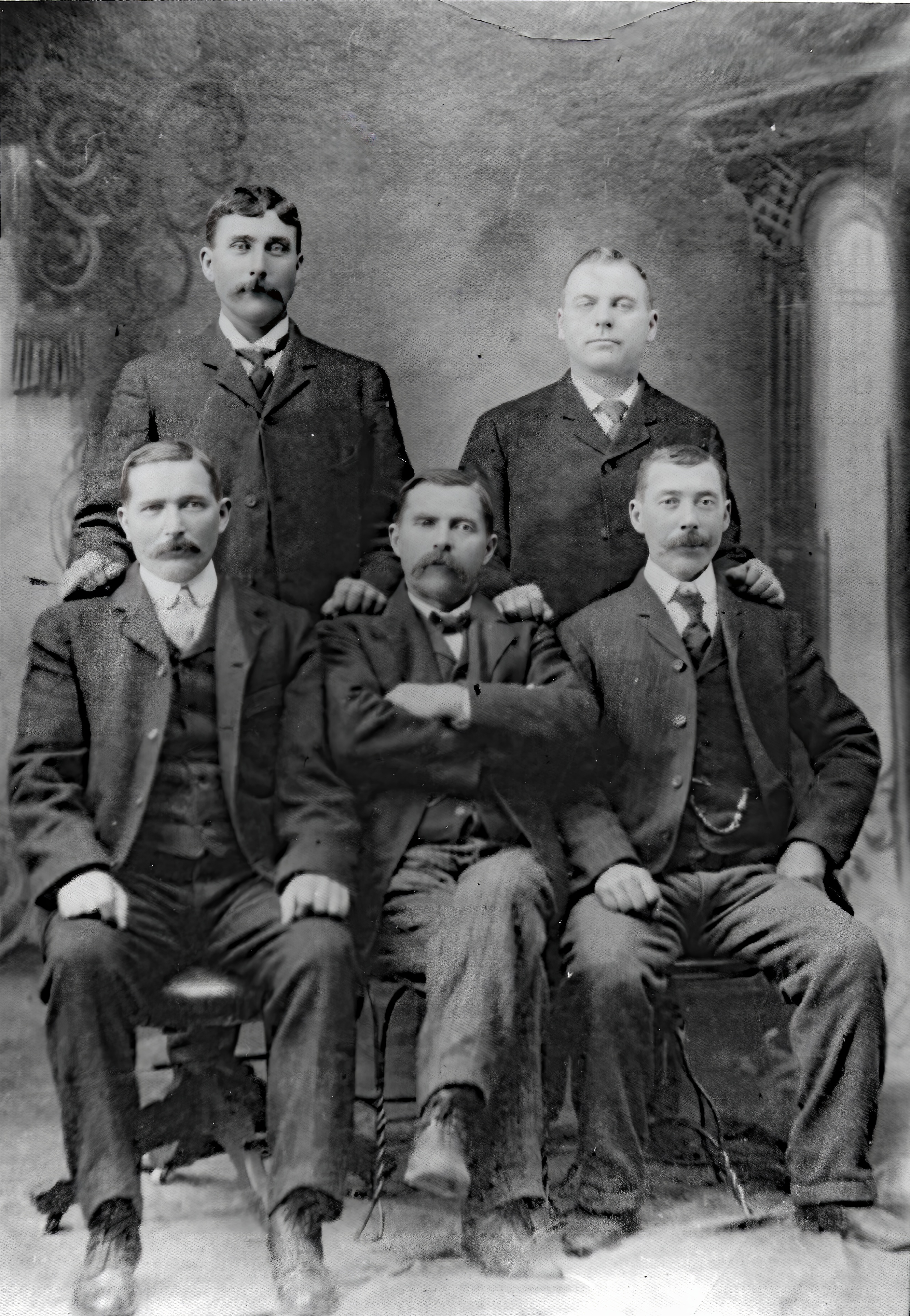 Five Petersen brothers circa 1895