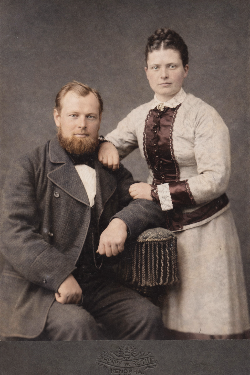 Fritz Burmeister and Helena Petersen, Leck, Schleswig-Holstein, 1874