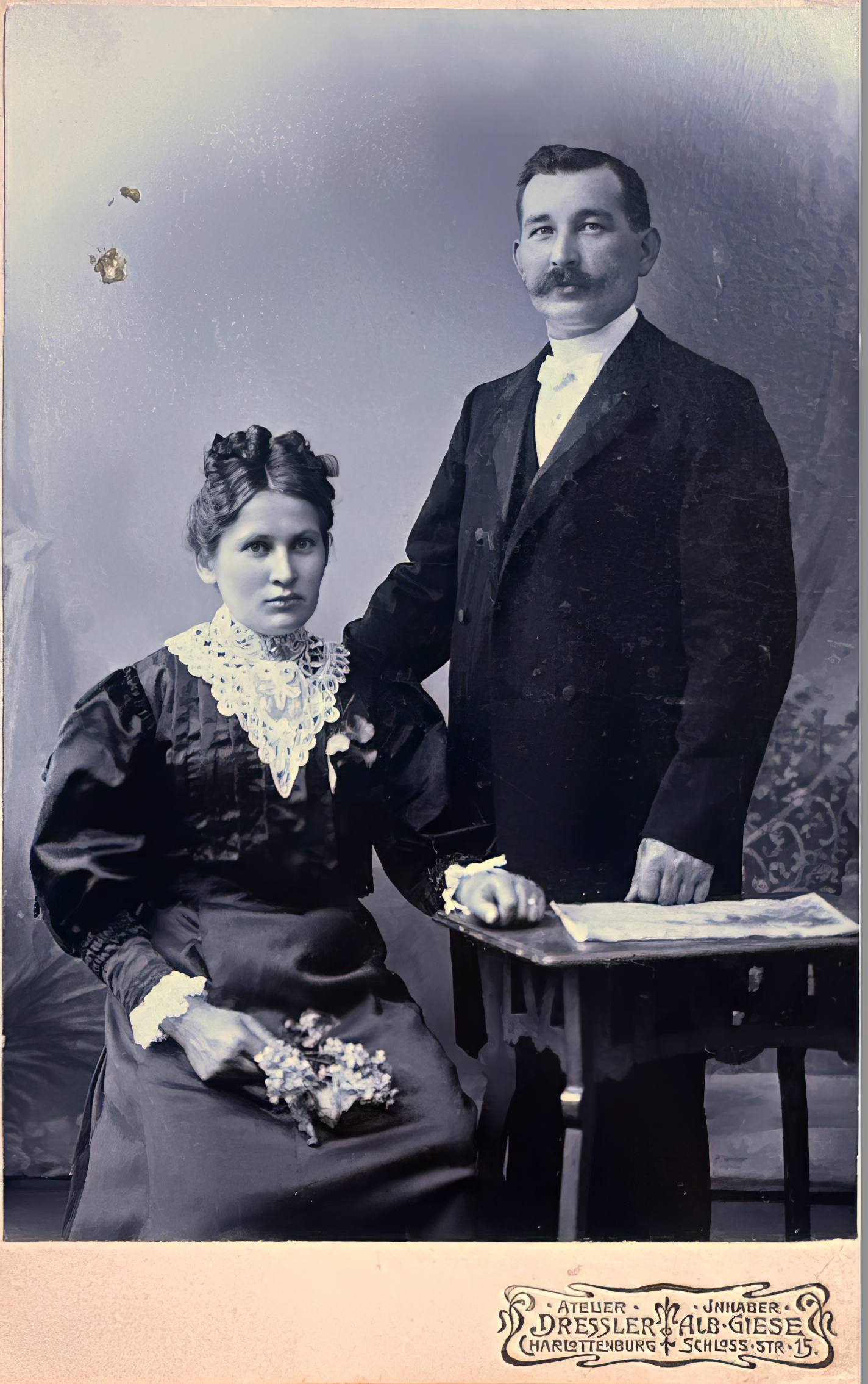 Walter and Mathilde Breetzke, about 1901, Charlottenburg/Berlin