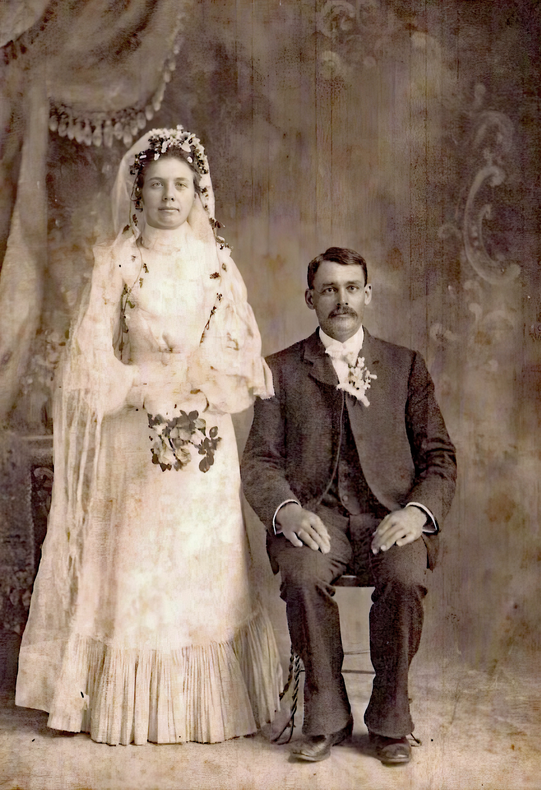 Johann Georg Schuchmann and Ida Karolina Anna Maria Baumgartner, Iowa.