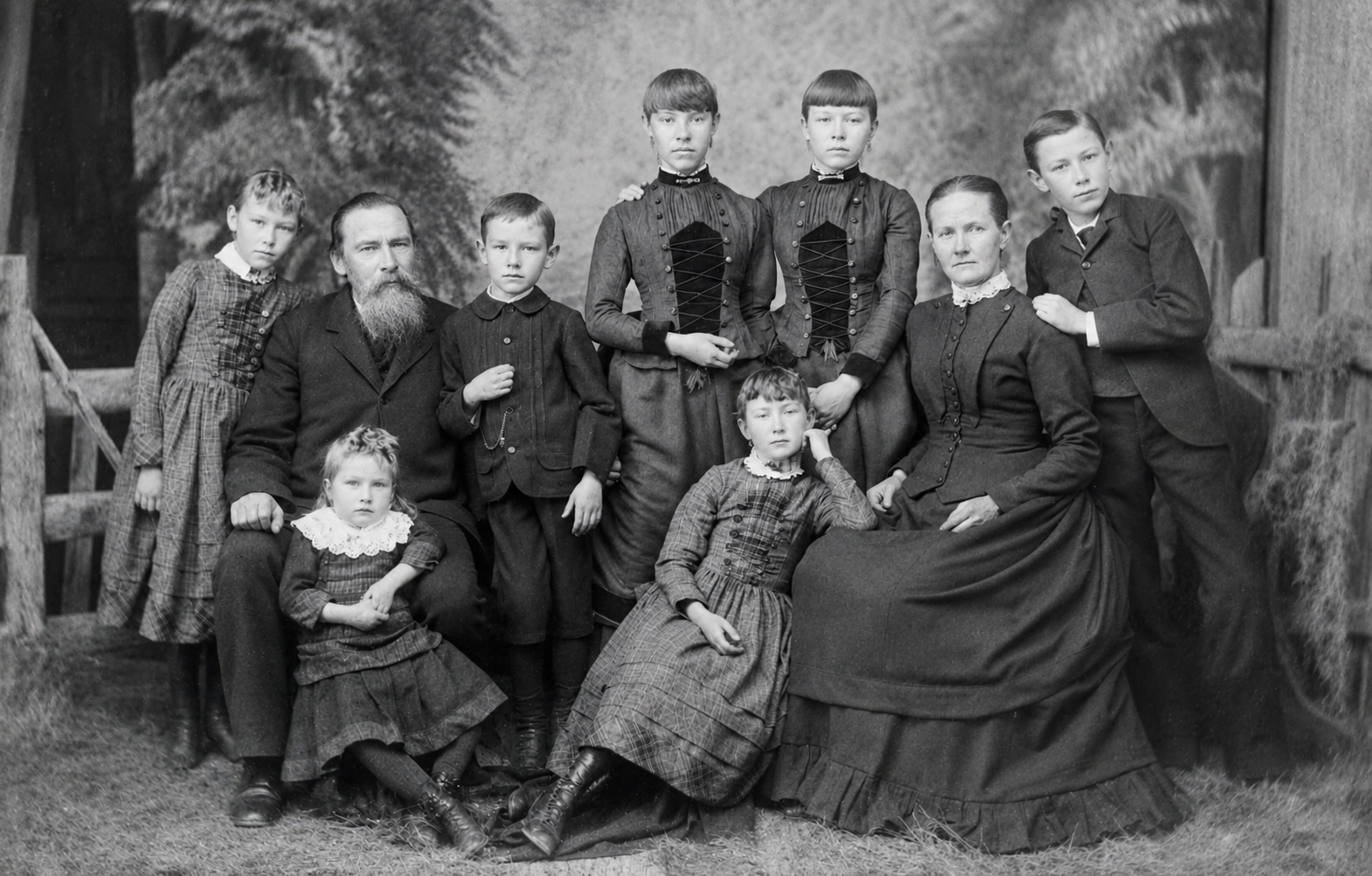 Adam Jatho family, Victoria, Texas about 1886
