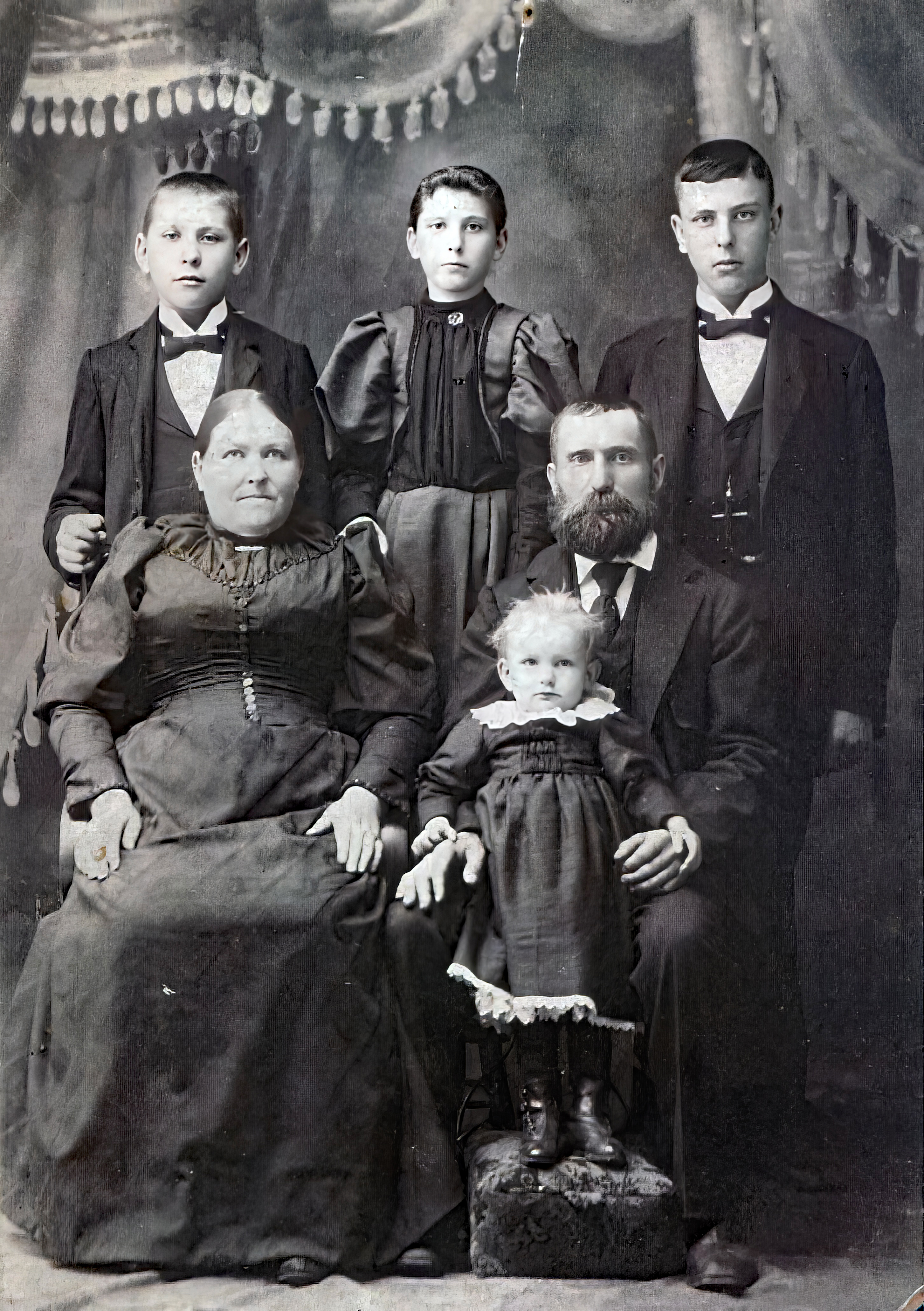 Gustav Kebschull family, c. 1897. Chicago IL