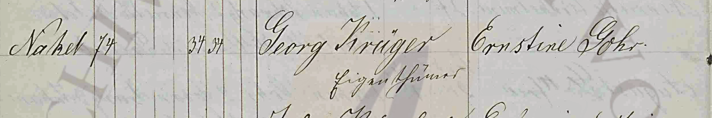 Baptism for Johanne Friederike Pallas, 1833, part 1