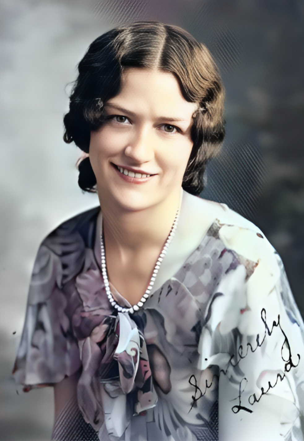 Laura Krack, daughter of Dorothea Gersch and Otto Krack, studio image, Chicago.