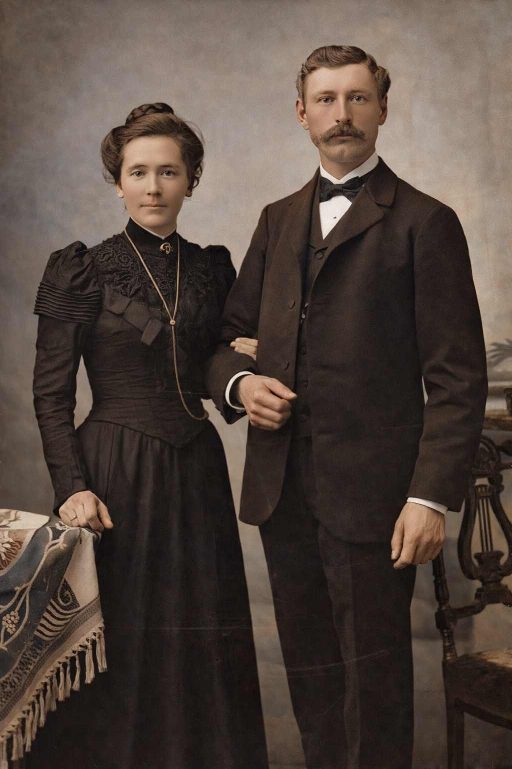 Petersen-Möller marriage, Karlum, Schleswig-Holstein, 1895