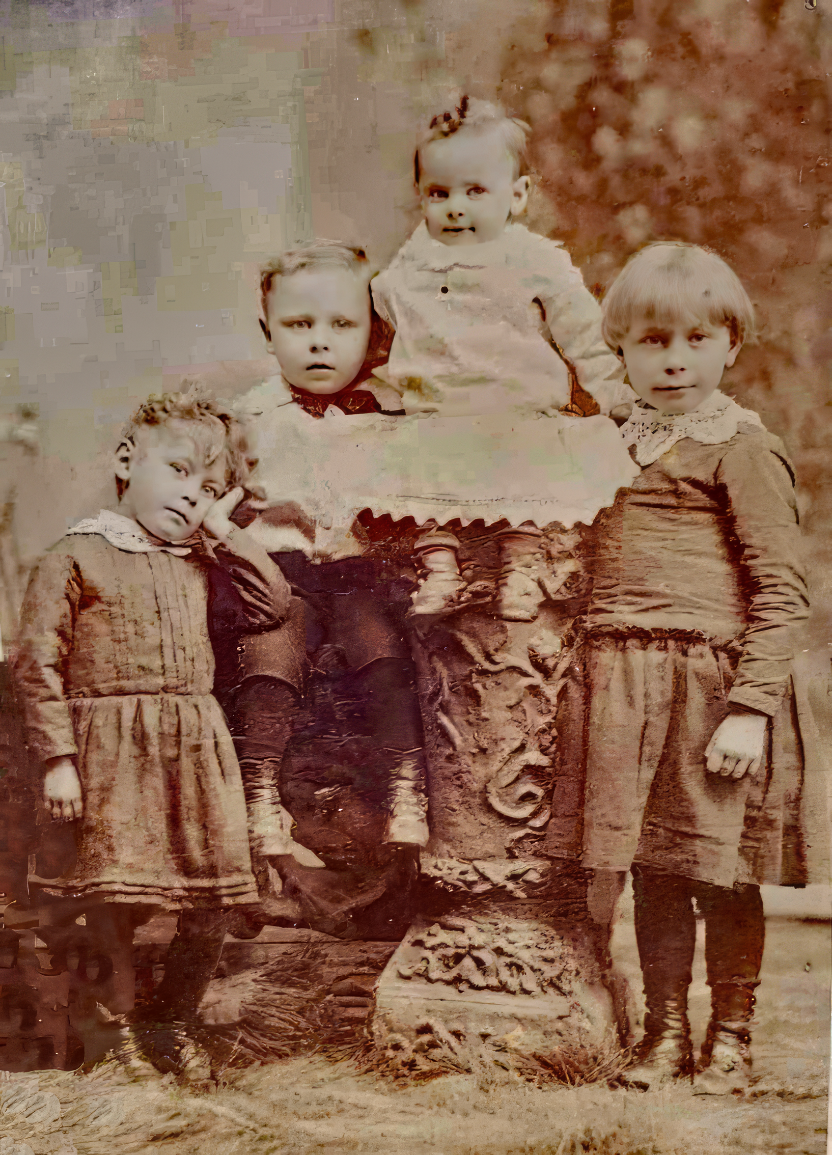 Murphy children in Bangor, County Down, Ireland 1886