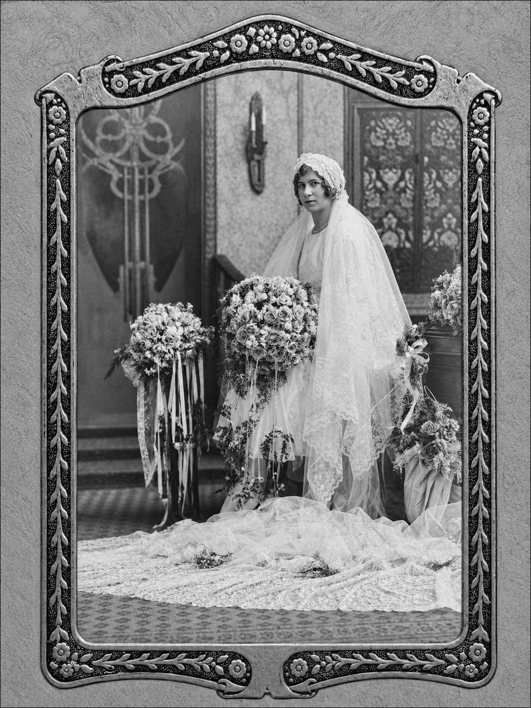 Petersen-related bride, possibly Germaine Petersen, Milwaukee, Wisconsin