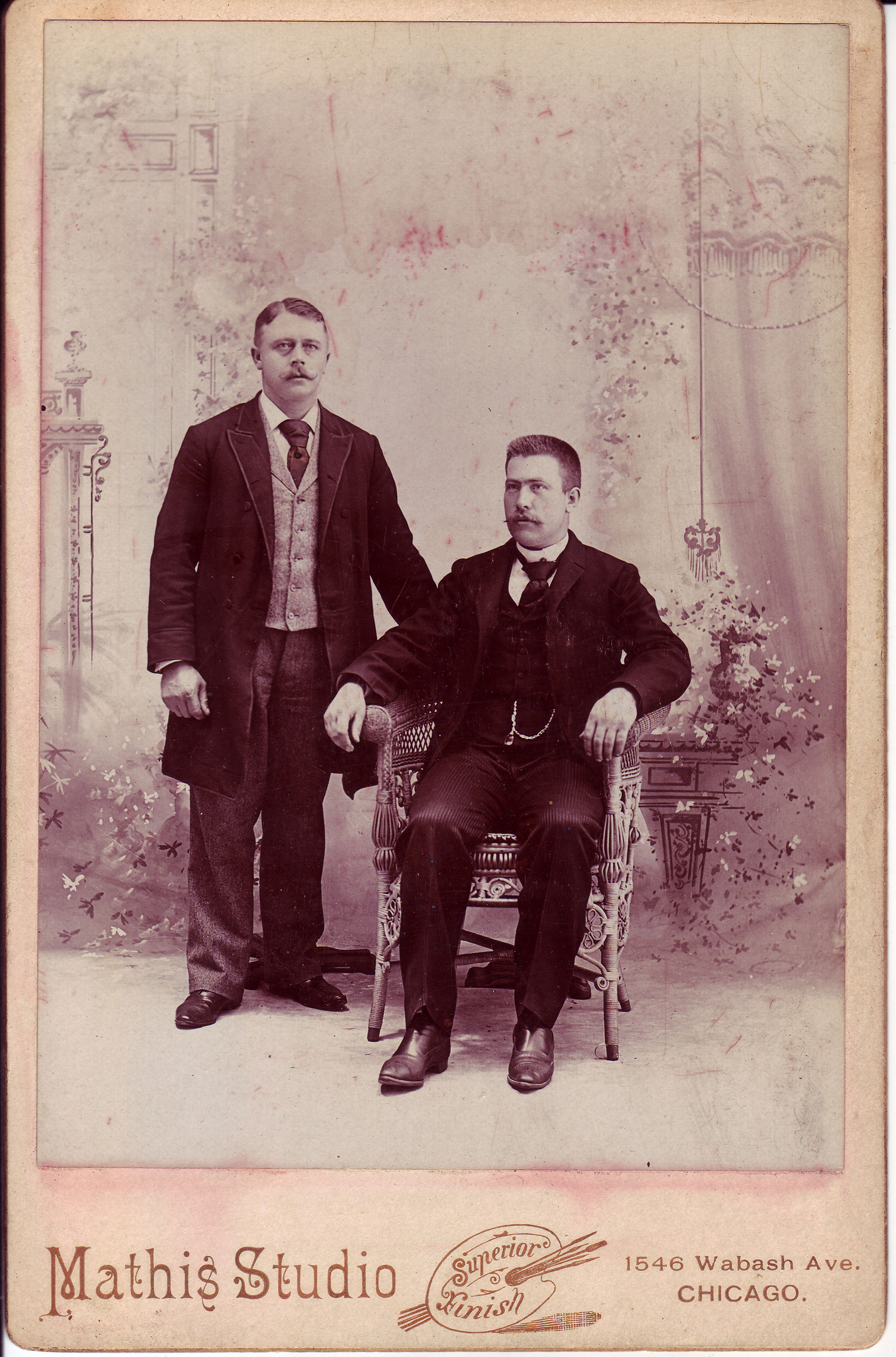 Louis and Peter Edlef/Alfred Petersen circa 1895