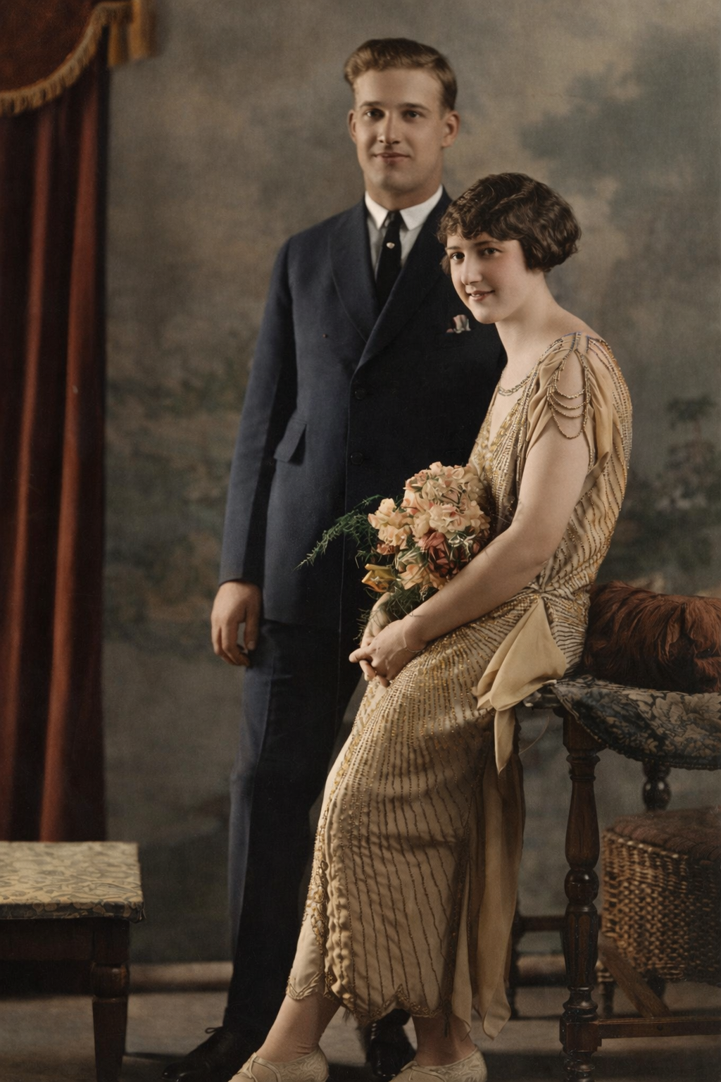 Peterson-Thelen wedding, 1923