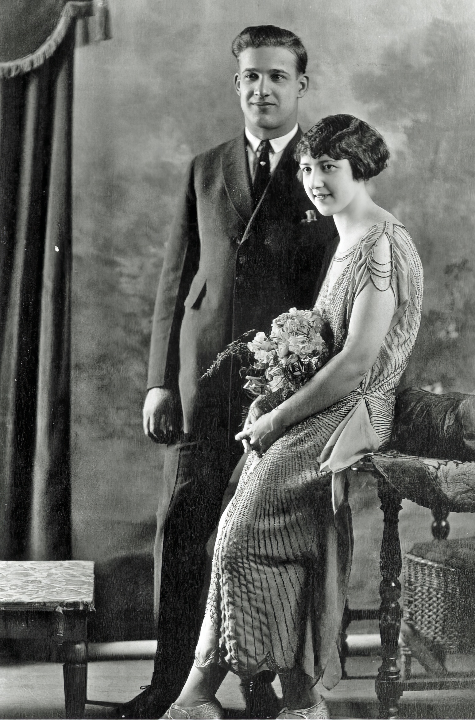 Albert Petersen and Mae Thelen, 1923