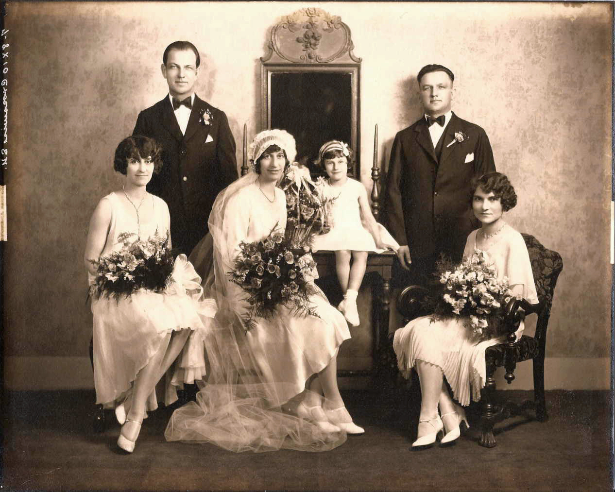 Marriage portrait of Walter William Paul Gohr and Emily Kruck, Sioux City, Iowa