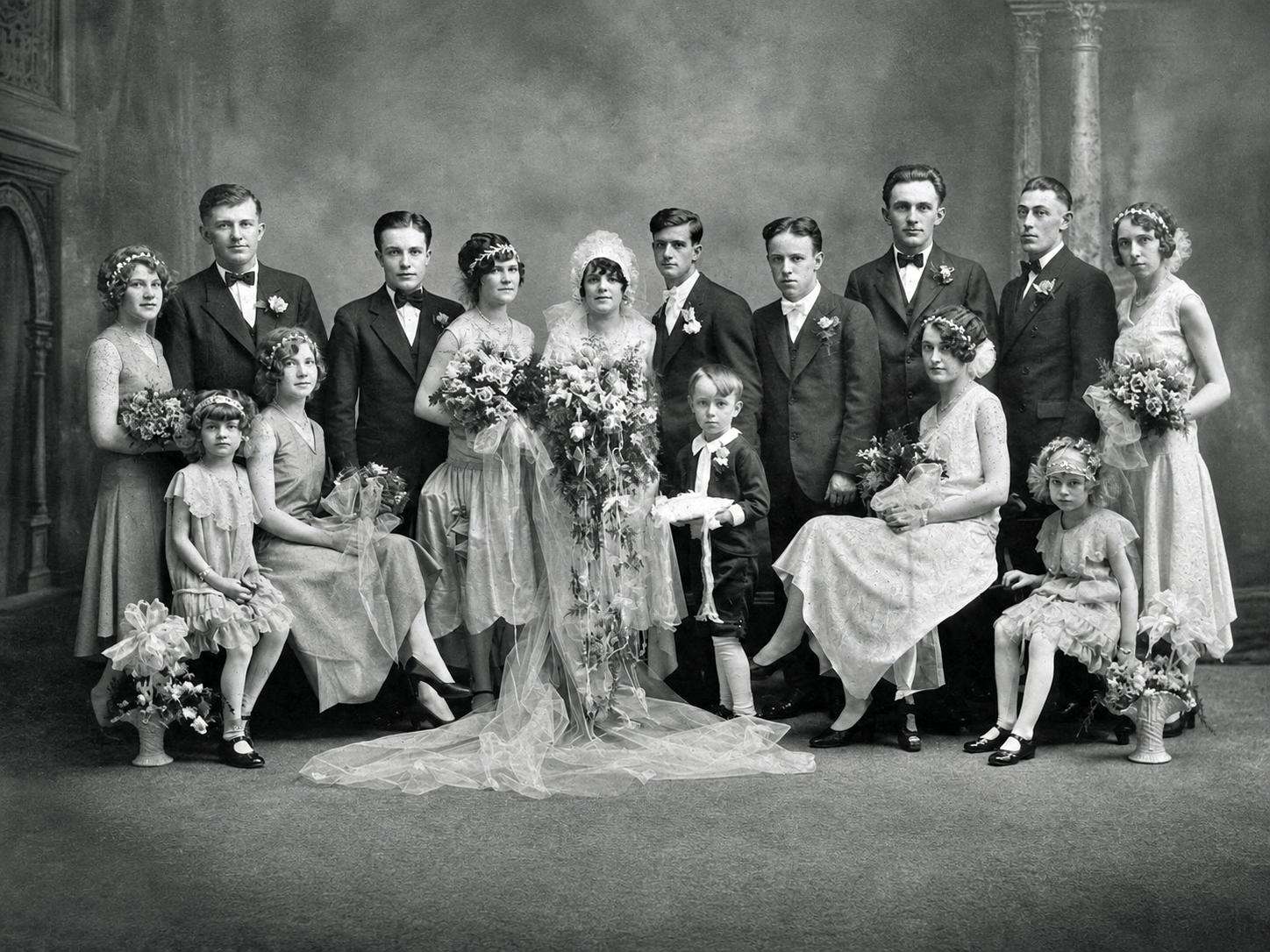 Wedding, Elsie Lehrmann and Myrton Hackert, 1927, Milwaukee